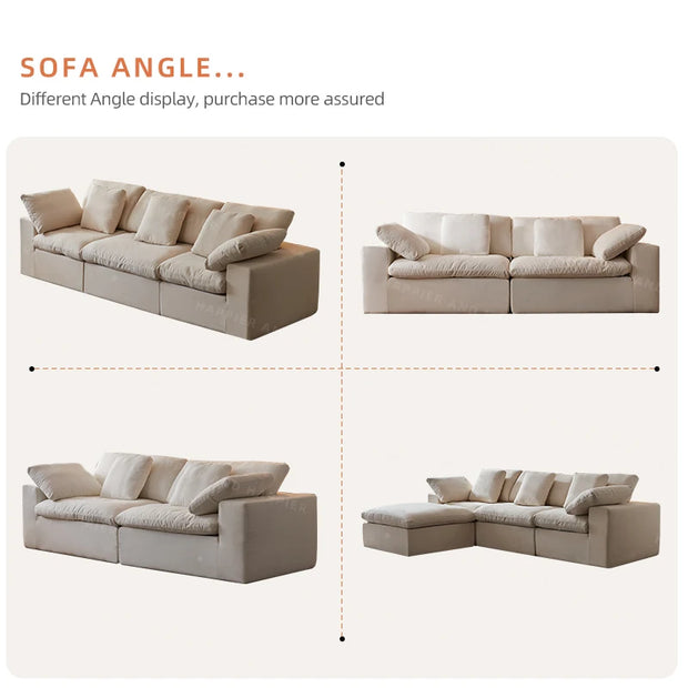 High Density Foam Modern Compress Sofa Vacuum Package Modular Sectional Compressed Sofa Luxury Sponge Living Room Compress Sofas