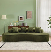 Modern Luxury Square Sofa Set for Living Room Home Comfort Furniture Tufted Finish Sealed Foam Extendable for Apartments Villas