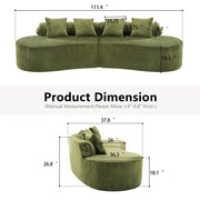 Modern Luxury Square Sofa Set for Living Room Home Comfort Furniture Tufted Finish Sealed Foam Extendable for Apartments Villas