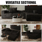Compressed Sofa in a Box Vacuum Modular L Shape 3-seater  Living Room Furniture Sectional Sofa