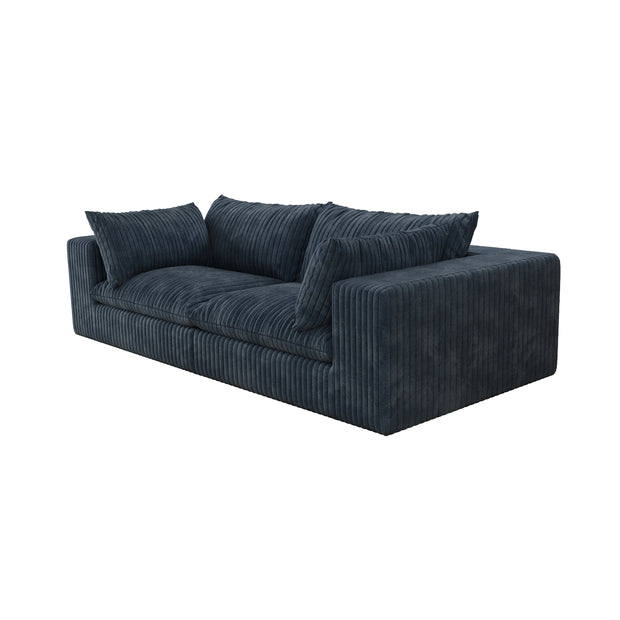 JIYI Cloud Sofa Bed Vacuum Compressed Sofa With Corduroy Fabric And Removable Cushion