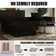 l Shape Modular Apartment Sofa Modern Vacuum Roll Compression Sofa Sectional Furniture Living Room