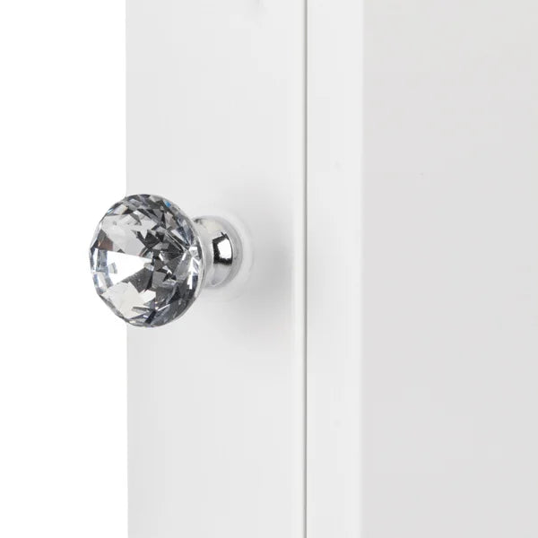 DB White Indoor Wall-Mounted Double Door Cabinet Rectangular LED Illuminated Bathroom Mirror IP44 Rated for Kitchen Use