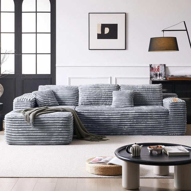 l Shape Modular Apartment Sofa Modern Vacuum Roll Compression Sofa Sectional Furniture Living Room