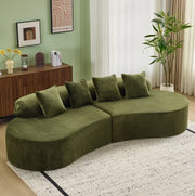 Modern Luxury Square Sofa Set for Living Room Home Comfort Furniture Tufted Finish Sealed Foam Extendable for Apartments Villas