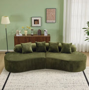 Modern Luxury Square Sofa Set for Living Room Home Comfort Furniture Tufted Finish Sealed Foam Extendable for Apartments Villas