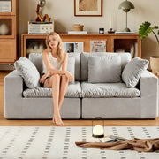 High Density Foam Modern Compress Sofa Vacuum Package Modular Sectional Compressed Sofa Luxury Sponge Living Room Compress Sofas