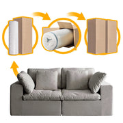 Sectional Sponge Living Room Compress Sofas Vacuum Package Modular Luxury Compressed Sofa High Density Foam Modern Compress Sofa
