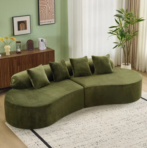 Modern Luxury Square Sofa Set for Living Room Home Comfort Furniture Tufted Finish Sealed Foam Extendable for Apartments Villas