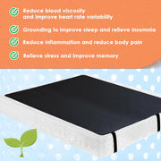 Grounding Mat For Bed Grounding Pad Mattress Cover While Sleeping Twin Size Conductive Carbon Coated Vegan Leather Mattress Pad