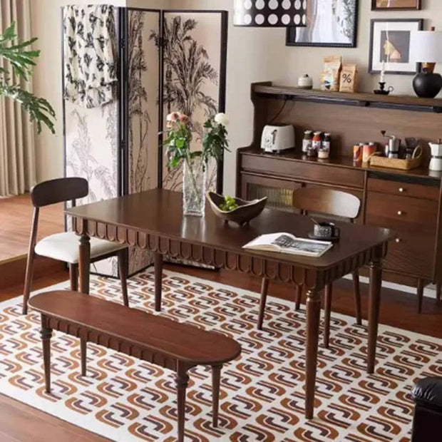 Unique Designer Nordic Rectangular Dining Table – Large Salon Centerpiece & Entrance Hall Furniture