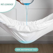 Waterproof Bedsheet Cotton Terry Flat Sheet Style Mattress Cover Anti Mites & Washable Sheet Protector