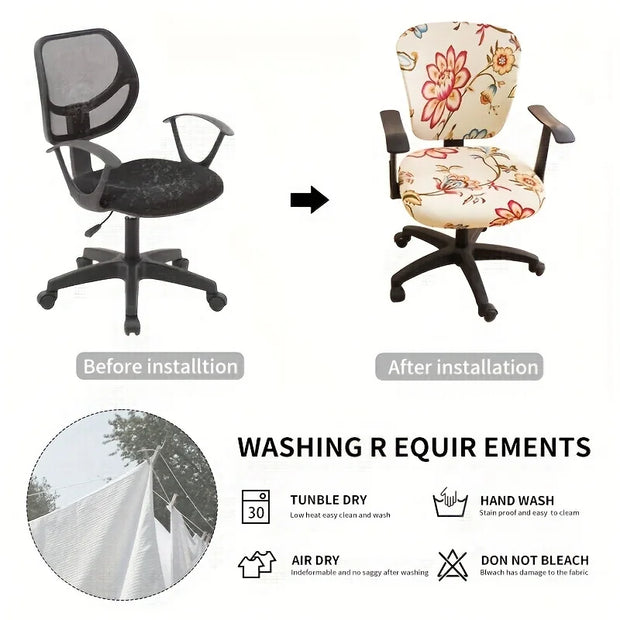 Computer Office Chair Covers Stretch Desk Chair Cover Computer Chair Cover Universal Desk Rotating Chair Slipcovers