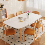 Wood Restaurant Dining Table Kitchen Coffee Conference Luxury Mid Century Living Room Dining Table Study Muebles Salon Furniture