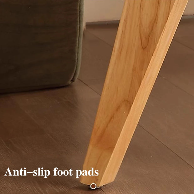 Solid Wood Round Dining Table – Modern Nordic Movable Tables for Living & Dining Rooms