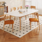 Luxury Mid-Century Wood Dining Table – Perfect for Restaurant, Kitchen, Coffee & Conference Use