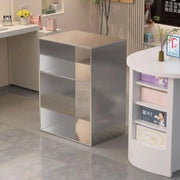 Bedroom Bedside Table Creative Side Cabinet In The Ancient Style of Stainless Steel Shelf Home Landing Multi-storey Storage