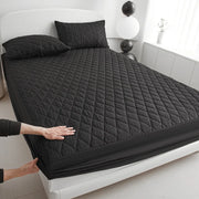 Quilted Thick Waterproof Mattress Cover Mattress Protector Queen King Fitted Sheet Bed Pad Cover Bed Topper ( No Pillow Case)