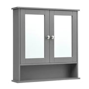 Gray Bathroom Cabinet with Mirror Furniture for Your Modern Bathroom Decor
