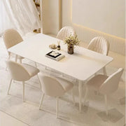 Wooden Nordic Rectangle Dining Table – Minimalist Luxury for Living Room & Garden