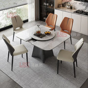 Reception Turntable Dining Table Luxury Nordic Entryway Dining Table Salon Makeup Entryway Unique Mesa Muebles Home Furniture