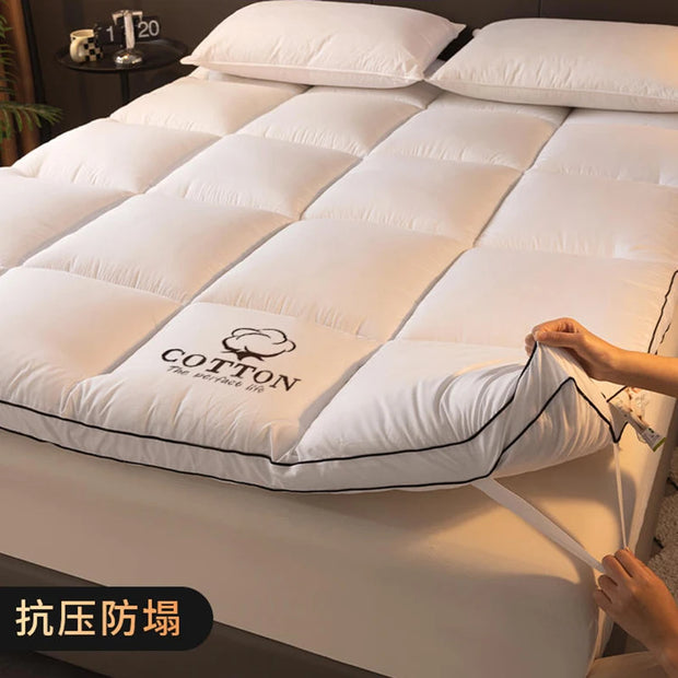 Soft Sleeping  Mattress Pad for Home, Dorm, or Rental | Single & Double Bed Sizes