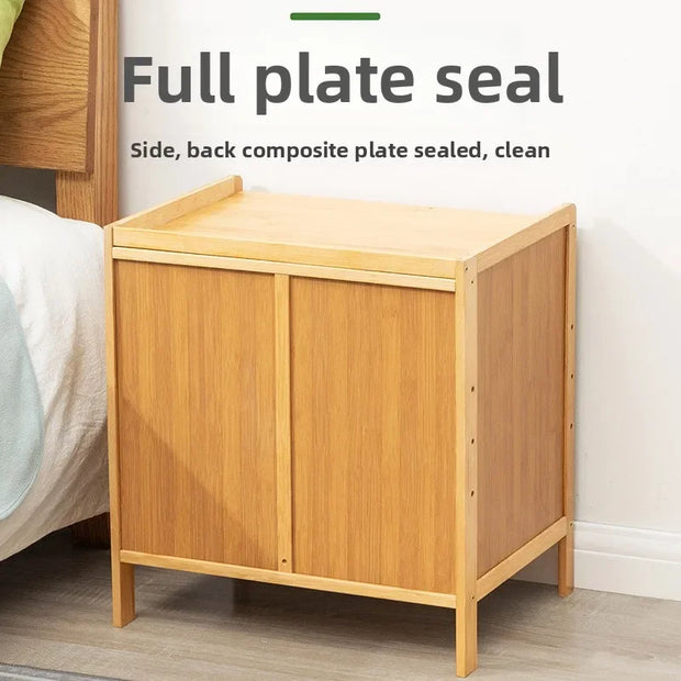 Simple Solid Wood Bedside Table – Small Storage Cabinet, Nordic European Mini Nightstand