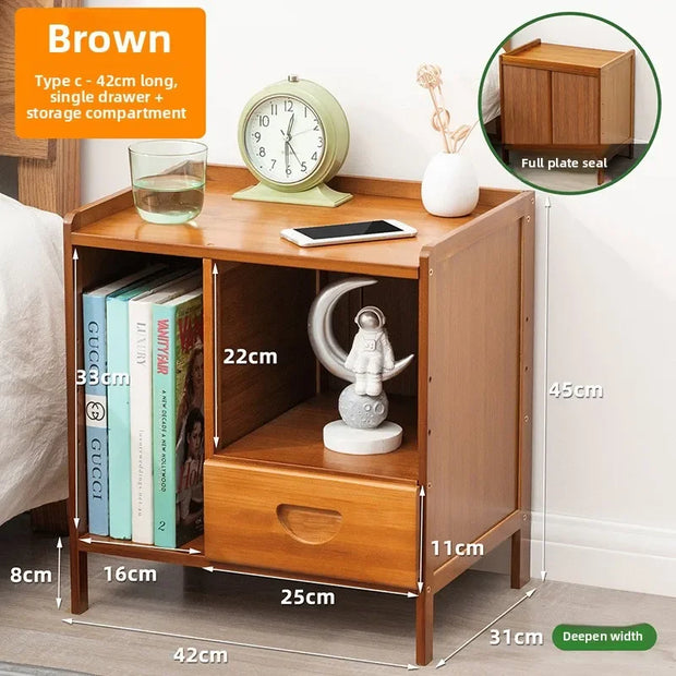 Bedside table simple solid wood small cabinet storage cabinet bedroom bedside simple Nordic European modern mini