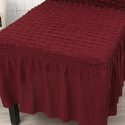 High Quality Seersucker Chair Cover For Dining Room Banquet Chair Slipcover Stretch Chair Skirt Elastic Wedding Chair Decoration