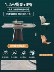 Luxury Nordic Reception Turntable Dining Table – Unique Entryway & Salon Furniture