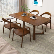 Pure Solid Wood Dining Table for Home Use High-End Restaurant Furniture Simple Design for Multiple People