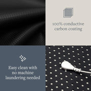 Grounding Mat For Bed Grounding Pad Mattress Cover While Sleeping Twin Size Conductive Carbon Coated Vegan Leather Mattress Pad