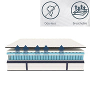 10/12/14 Inch Queen Size Mattress, Hybrid Mattress, Medium Firm for Pressure Relief, Cool Sleep & Partner Motion Isolation