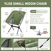 Naturehike Camping Chair Yl08 Ultralight Foldable Moon Chair Outdoor Portable Widened Picnic Chair Folding Travel Beach Chair