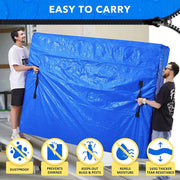 Mattress Bag for Moving and Storage,Heavy Duty Tarp Reusable Mattress Storage Bag,Easy Carrier Mattress Moving Cover