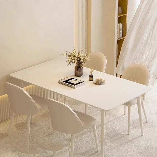 Wooden Nordic Dining Table Rectangle Minimalist Living Room Dining Table Simple Luxury Mesas De Jantar Garden Furniture Sets