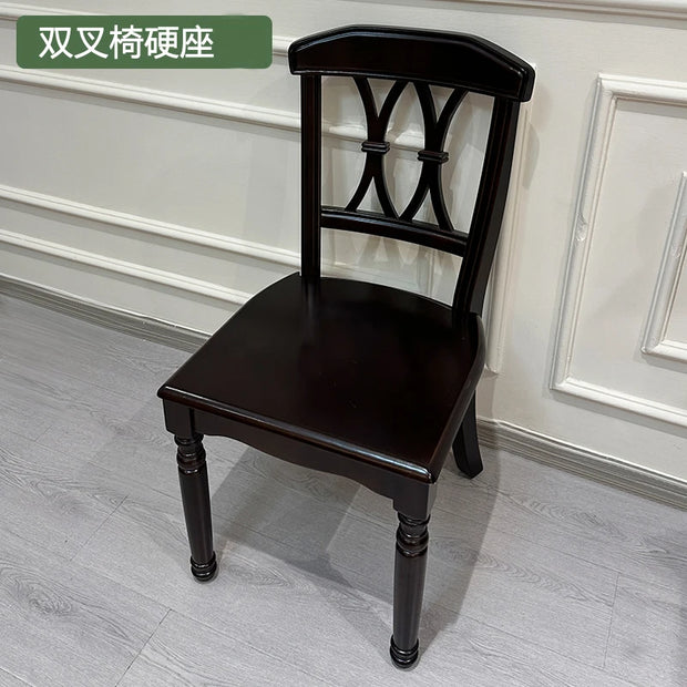 Middle Ancient Style French Retro Pure Solid Wood Round Dining Table American Round Furniture Mesa Comedor Extensible Restaurant