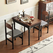 Mid Century Dark Dining Tables Foldable French Chic Vintage Dining Tables Unique Tall Legs Table A Manger Pliante Furnitures