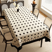 Dining table tablecloth waterproof and oil-proof leave-in pvc dining  mat light luxury high-end desktop tablecloth dining