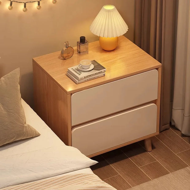 Bedside Table with Drawer – Bedroom Side Cabinet Storage Nightstand