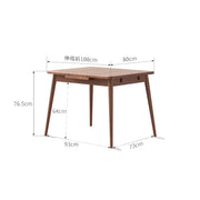 Luxury Minimalist Folding Dining Table – European Style Portable Mesa Dobrável for Kitchen