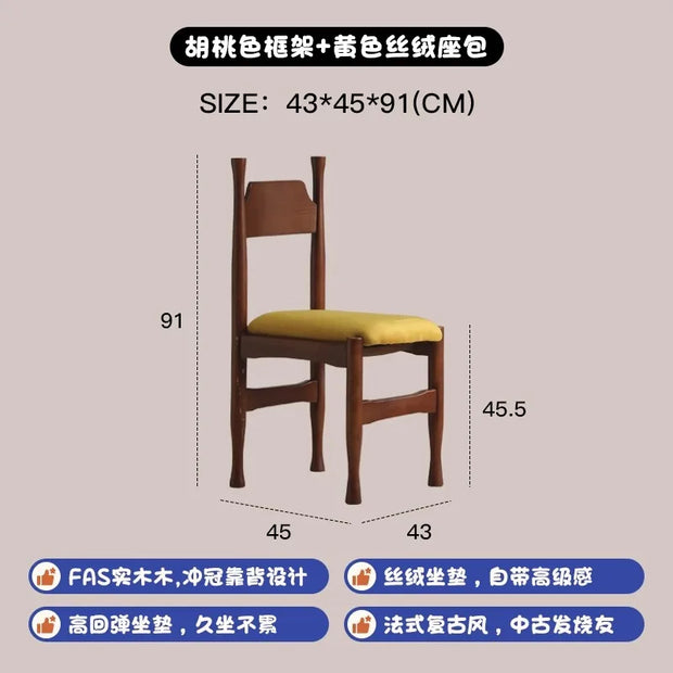 Mid Century Dark Dining Tables Foldable French Chic Vintage Dining Tables Unique Tall Legs Table A Manger Pliante Furnitures