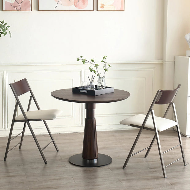 Round Mid-Century Modern Dining Table  Best Choice Products 31.5inSpace-Saving Dinette  Leisure Table for 2 to 4 Person