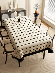 Dining table tablecloth waterproof and oil-proof leave-in pvc dining  mat light luxury high-end desktop tablecloth dining