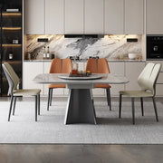 Luxury Nordic Reception Turntable Dining Table – Unique Entryway & Salon Furniture