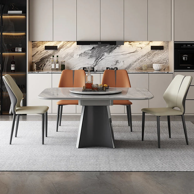 Luxury Nordic Reception Turntable Dining Table – Unique Entryway & Salon Furniture