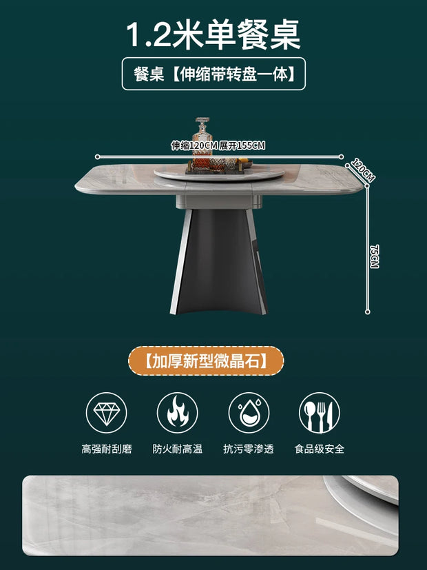 Reception Turntable Dining Table Luxury Nordic Entryway Dining Table Salon Makeup Entryway Unique Mesa Muebles Home Furniture