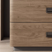 Italian Style Space-Saving Bedside Table – Modern Aesthetic Bedroom Storage Nightstand