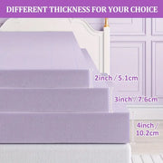 Maxzzz 2inch Mattress Topper, Twin to King, Premium Firm Memory Foam Mattress Topper,Cooling & Gel-infused,High-Density Bed Pads