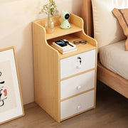 Wooden Bedside Table Multifunctional Storage Cabinet Drawer Style Storage Cabinet Easy To Assemble Bedside Table Simple Storage